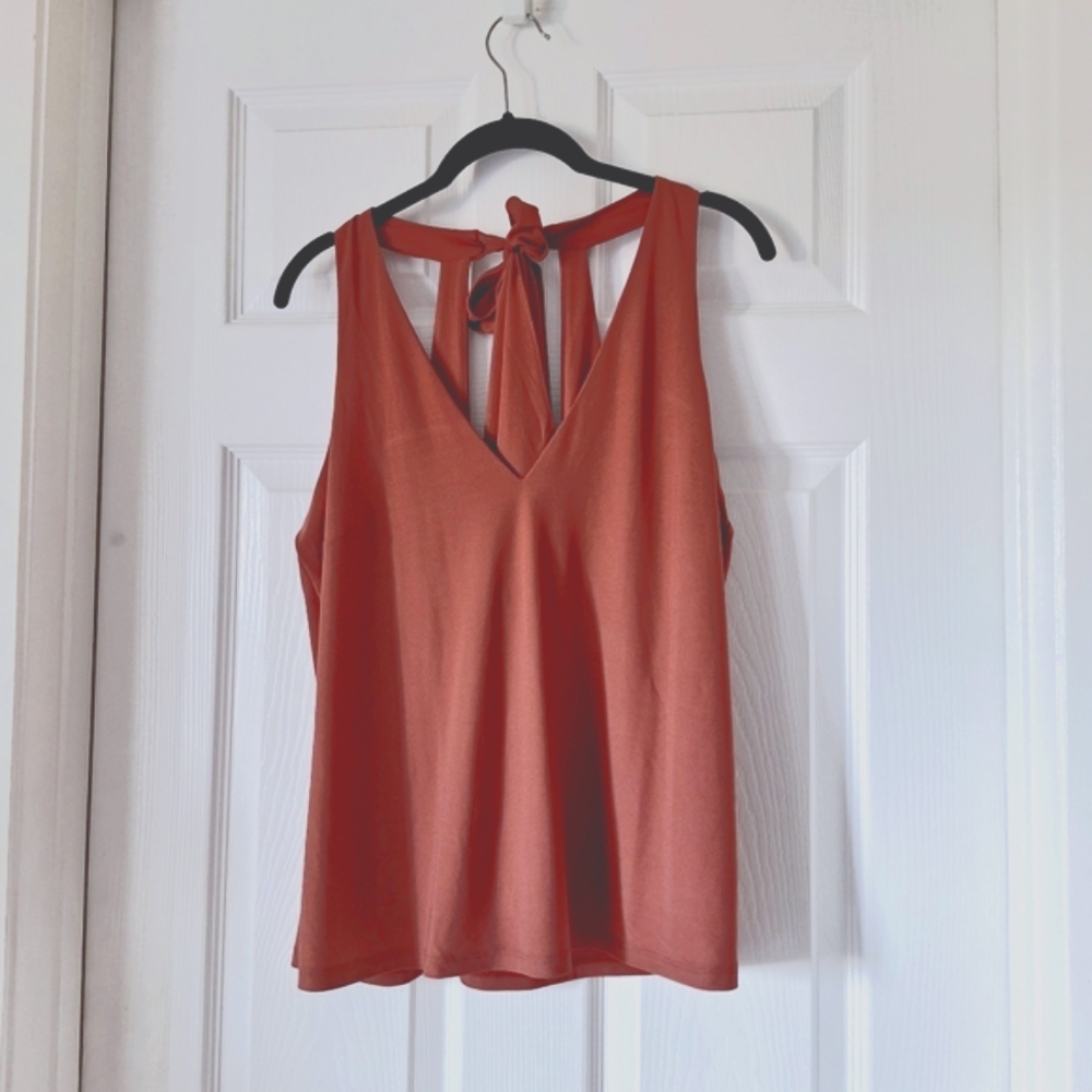 INC international concepts women's halter top NWT  Henna  Large